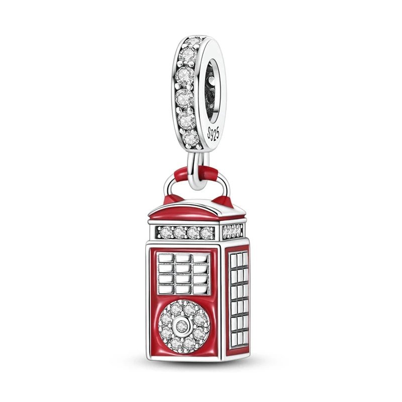 Pangama Jewelry London Telephone Booth Dangle Charm