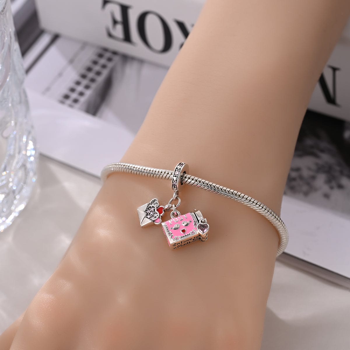 Pangama Jewelry Love Letter & Mailbox Dangle Charm