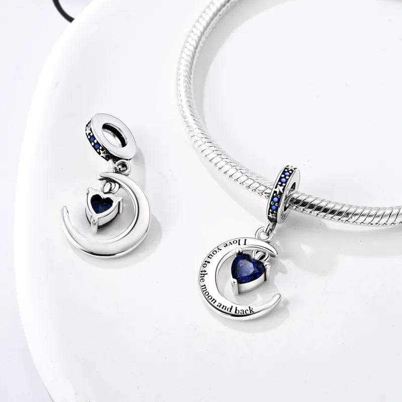 Pangama Jewelry Love You To The Moon And Back Dangle Charm