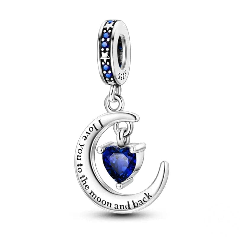 Pangama Jewelry Love You To The Moon And Back Dangle Charm
