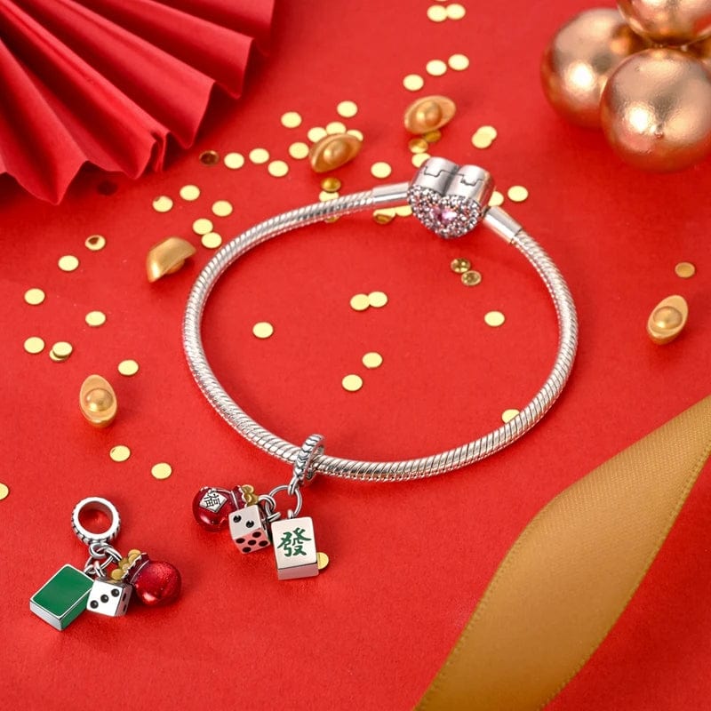 Pangama Jewelry Mahjong Triple Dangle Charm