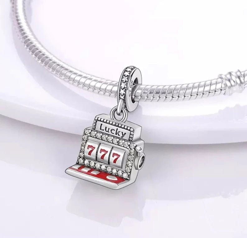Pangama Jewelry Lucky 777 Slot Machine Vegas Casino Charm