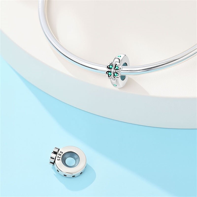 Pangama Jewelry Lucky Clover Spacer Charm