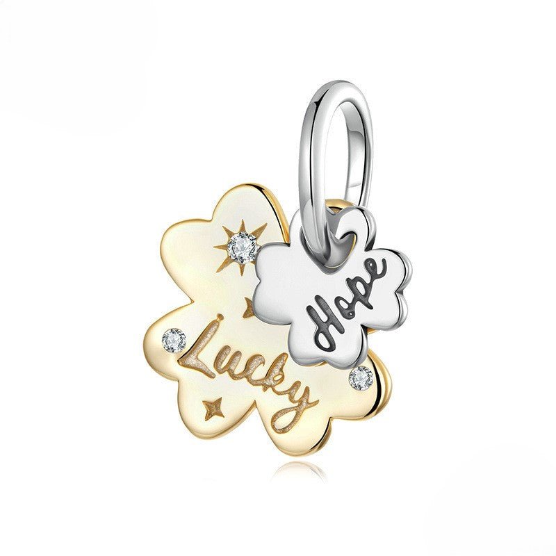 Pangama Jewelry Lucky & Hope Clover Dangle Charm