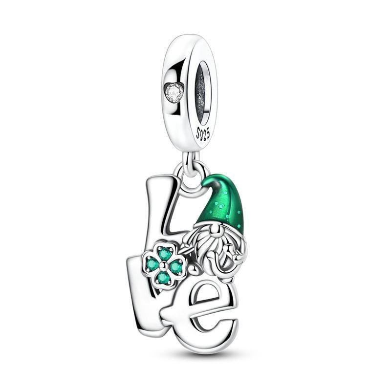 Pangama Jewelry Lucky Love Gnome Dangle Charm