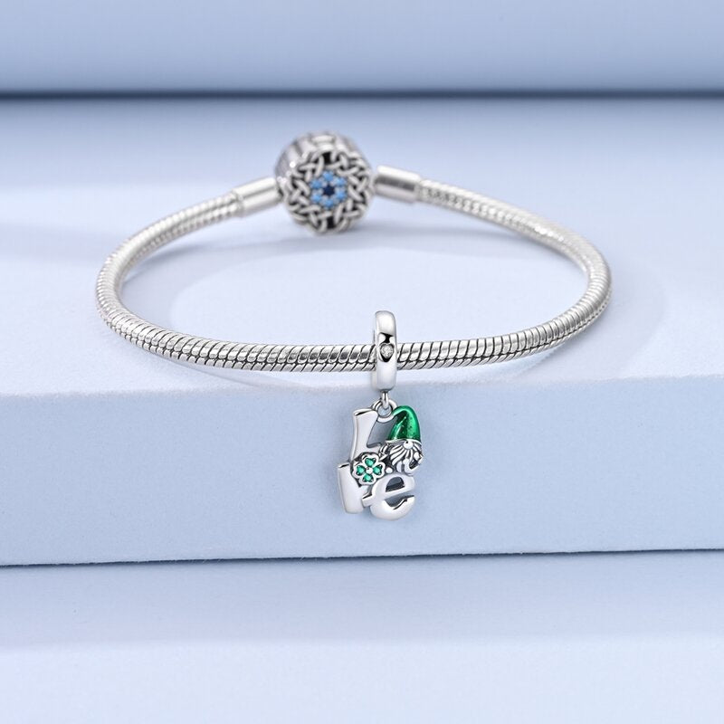 Pangama Jewelry Lucky Love Gnome Dangle Charm