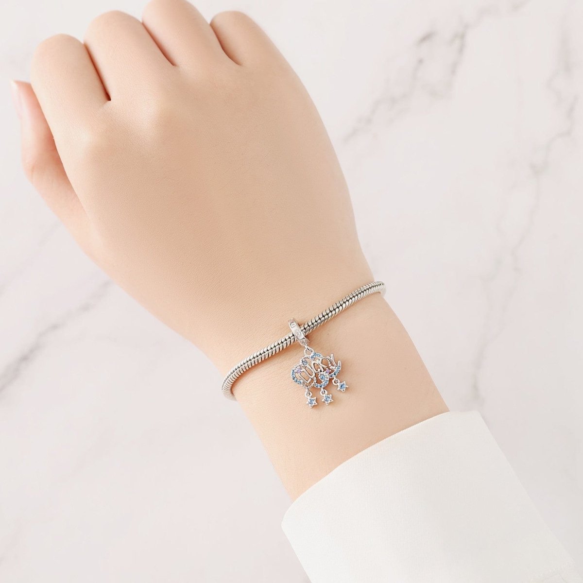 Pangama Jewelry Lucky Stars Cloud Dangle Charm