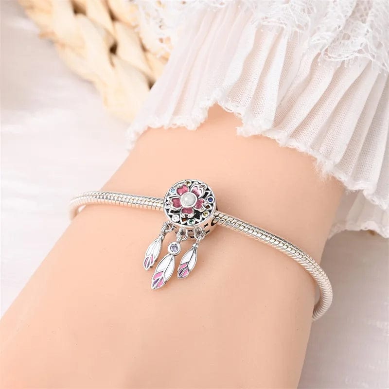 Pangama Jewelry Luminous Dreamcatcher Dangle Charm