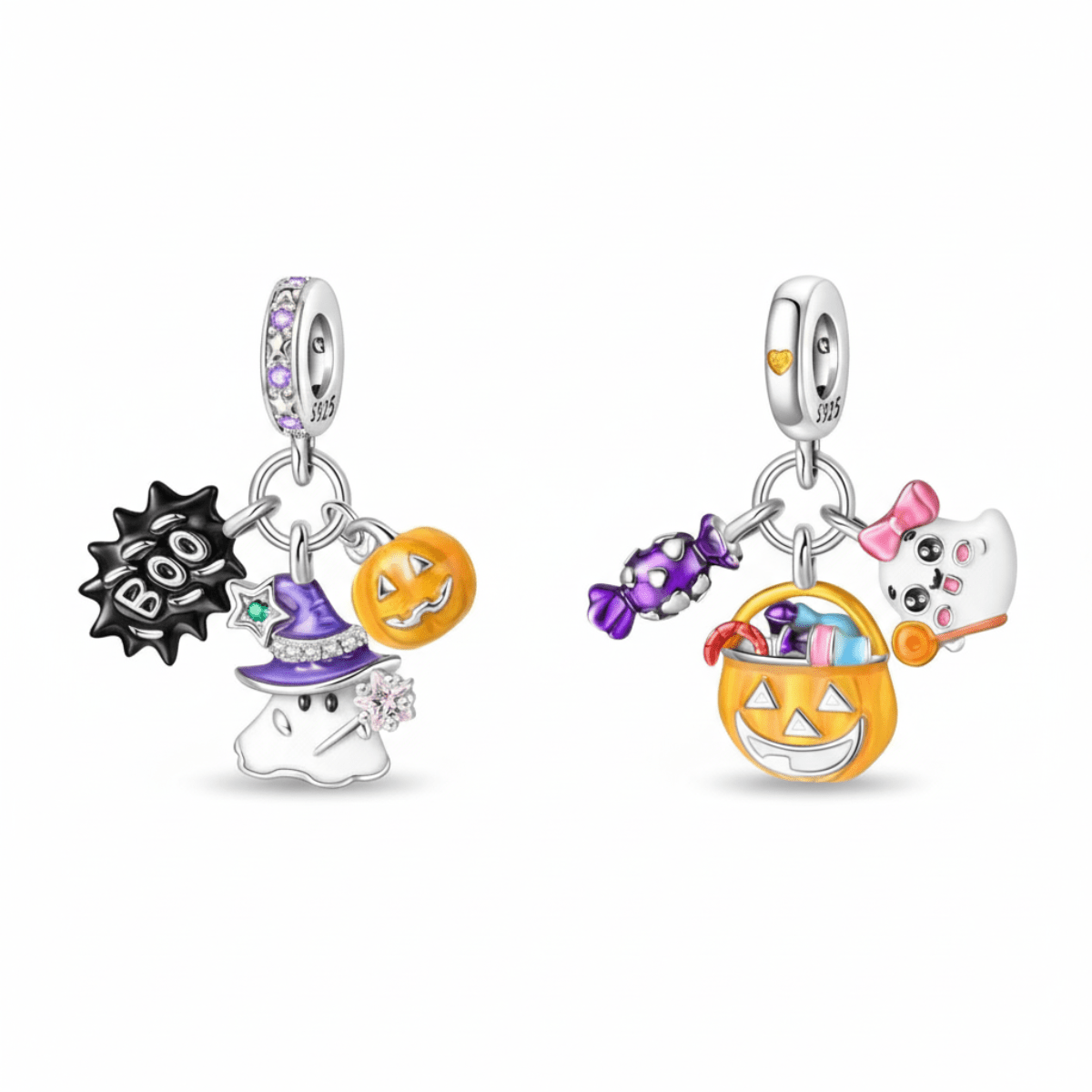 Pangama Jewelry Luminous Halloween Charm Duo