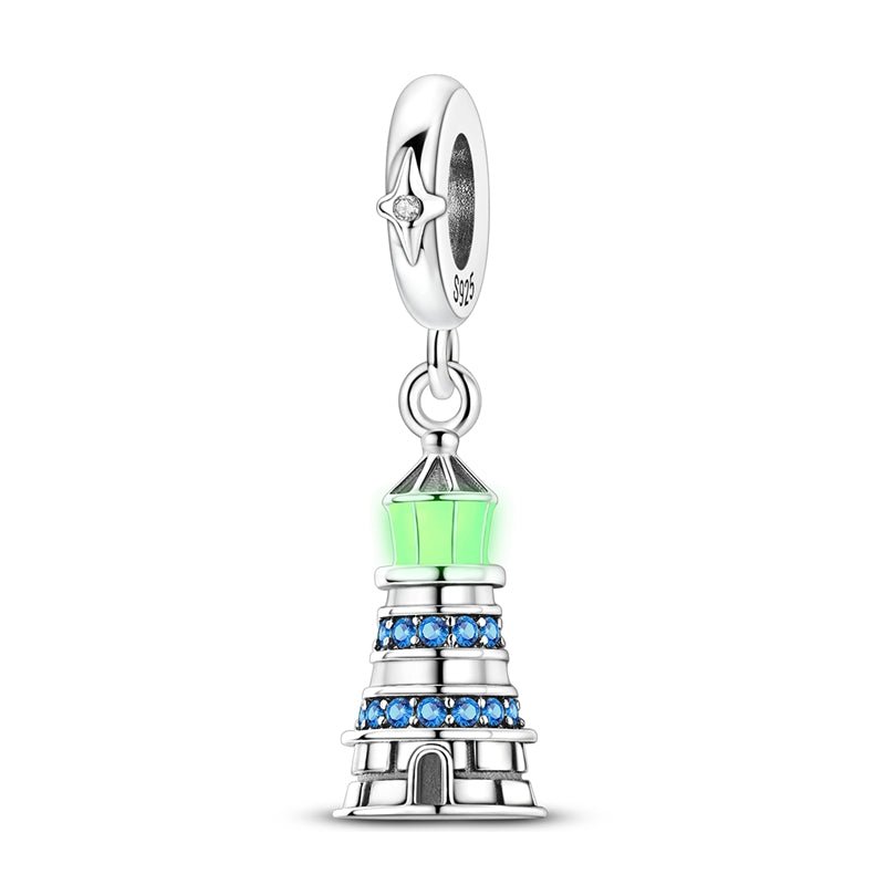 Pangama Jewelry Luminous Lighthouse Dangle Charm