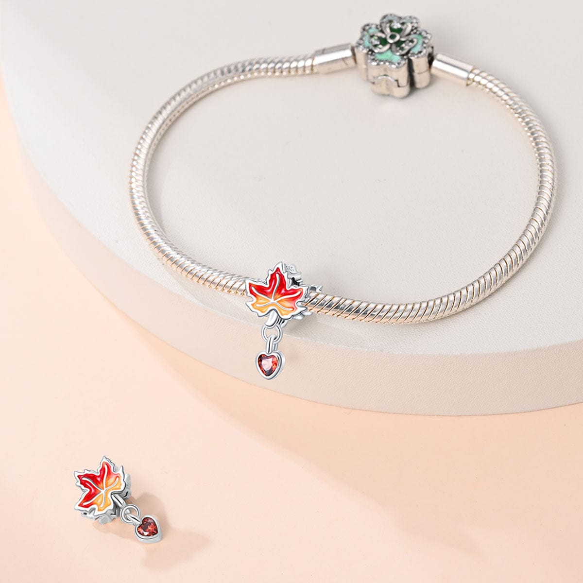 Pangama Jewelry Maple Leaf Dangle Charm