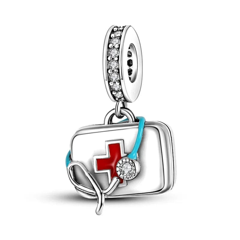 Pangama Jewelry Medical First Aid Kit Dangle Charm