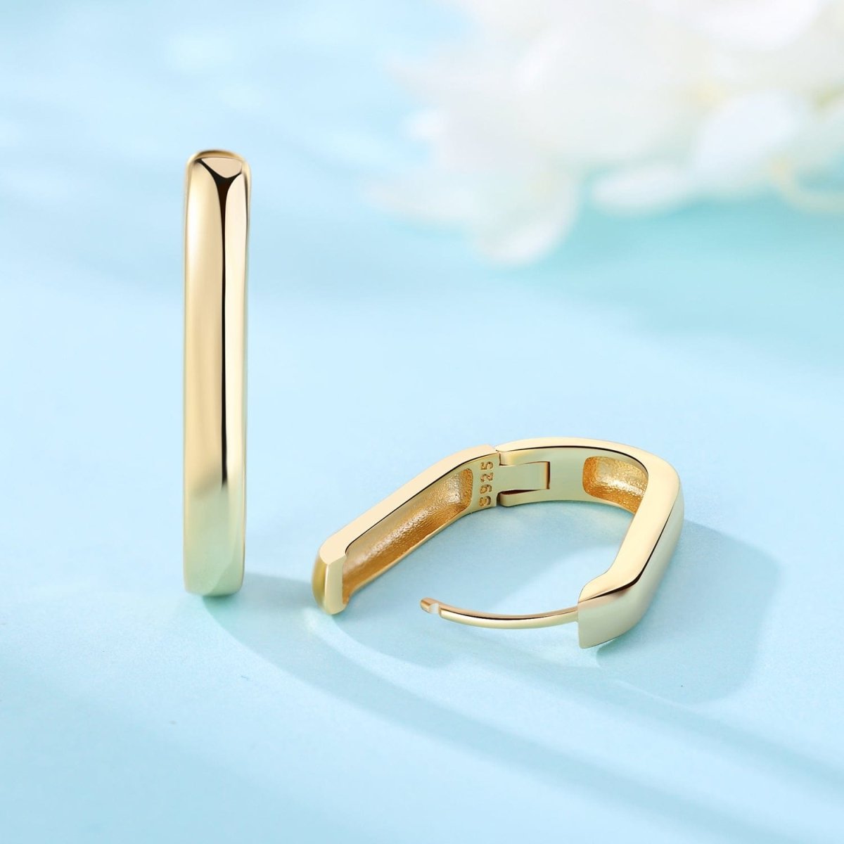 Pangama Jewelry Minimalist Sleek Hoop Earrings