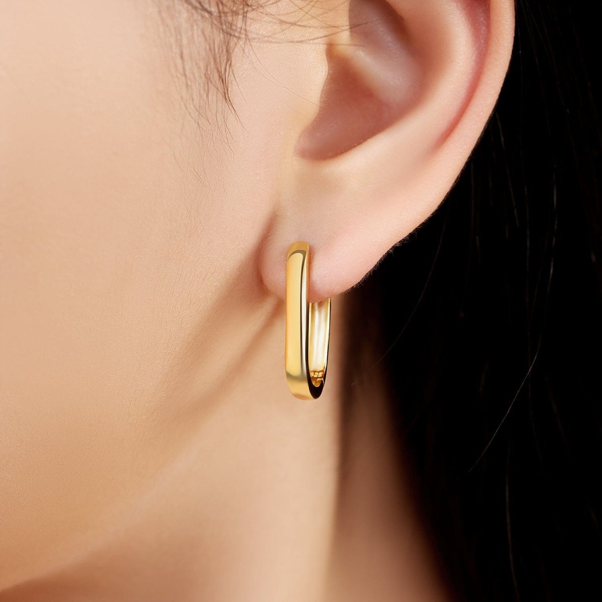 Pangama Jewelry Minimalist Sleek Hoop Earrings