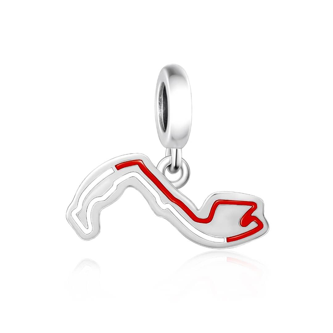 Pangama Jewelry Monaco Grand Prix Race Track Dangle Charm