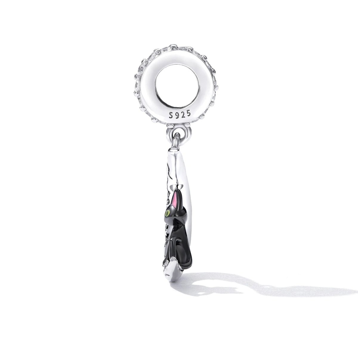 Pangama Jewelry Moonlit Cat Dangle Charm