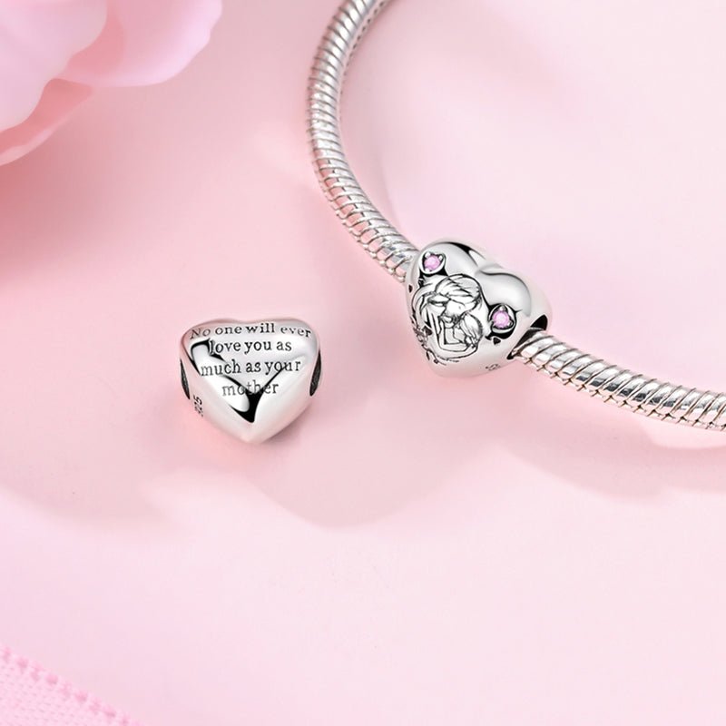 Pangama Jewelry Mother & Daughter Embrace Heart Charm