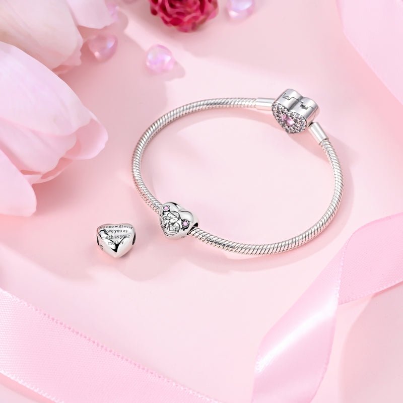 Pangama Jewelry Mother & Daughter Embrace Heart Charm