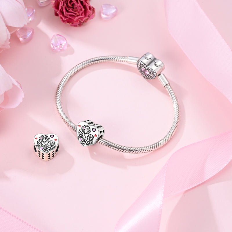 Pangama Jewelry Mother & Daughter Love Heart Charm