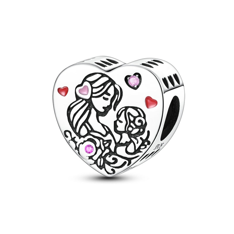 Pangama Jewelry Mother & Daughter Love Heart Charm