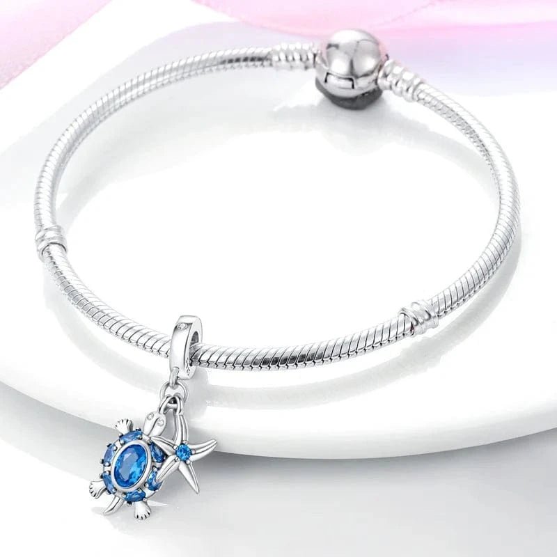 Pangama JewelryMurano Glass Sea Turtle Dangle Charm