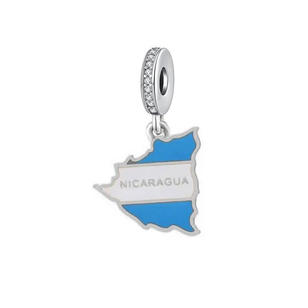 Pangama Jewelry Nicaragua Map Dangle Charm