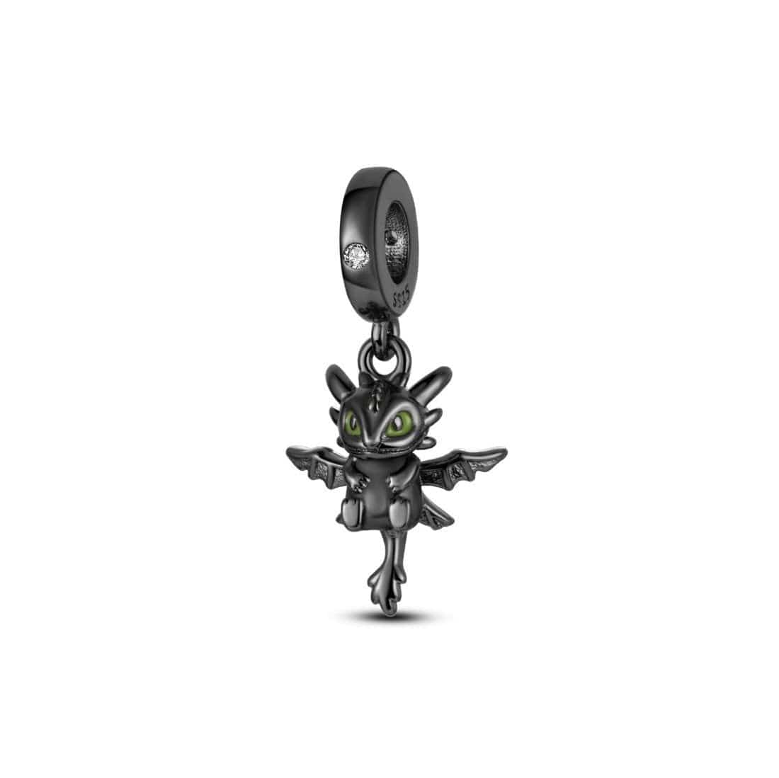 Pangama Jewelry Night Fury Black Pendant Charm