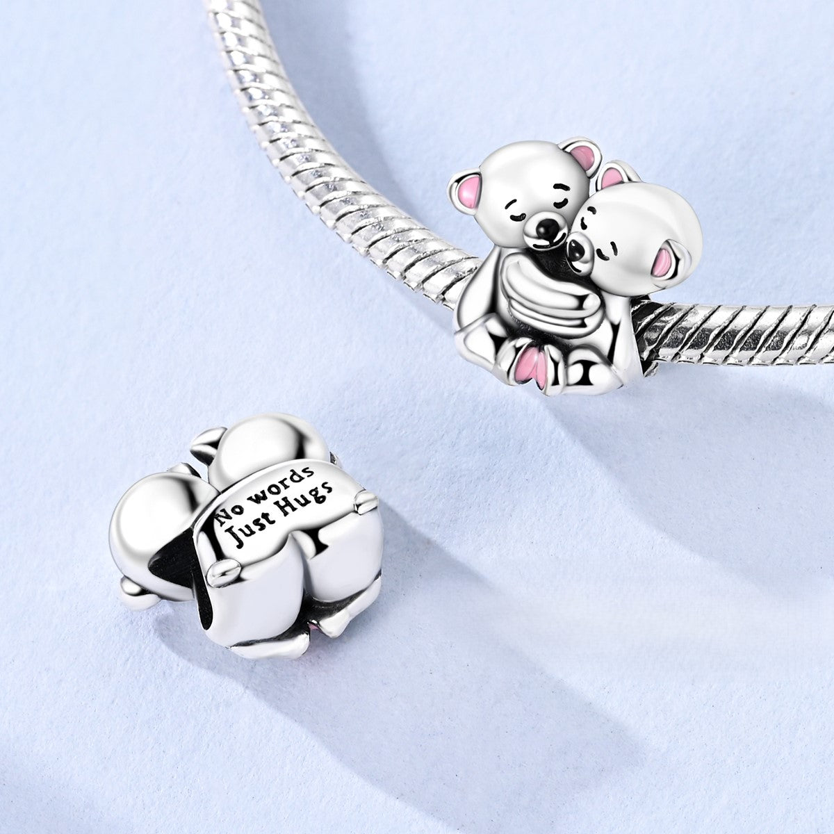 Pangama Jewelry No Words Just Hugs Bear Charm