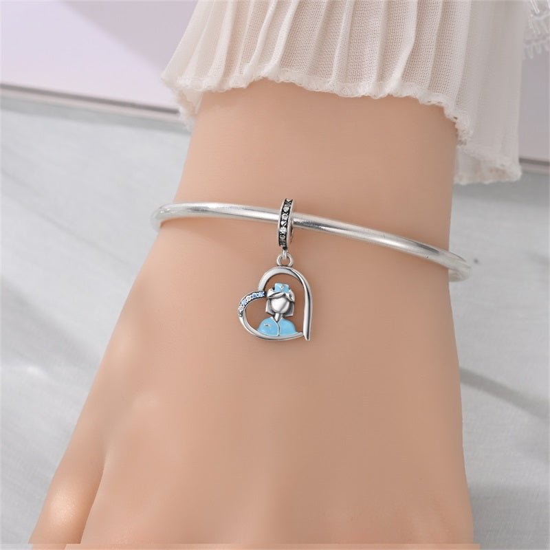 Pangama Jewelry Nurse in Heart Dangle Charm