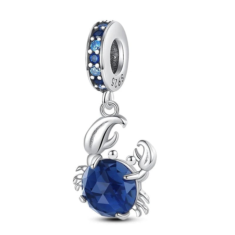 Pangama Jewelry Ocean Blue Crab Dangle Charm