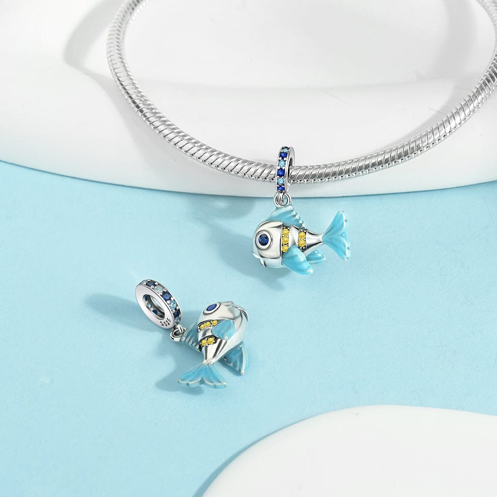 Pangama Jewelry Ocean Blue Fish Charm