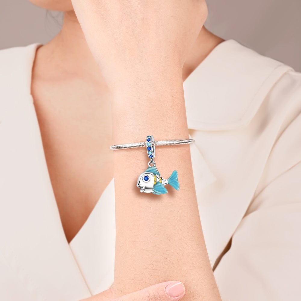 Pangama Jewelry Ocean Blue Fish Charm