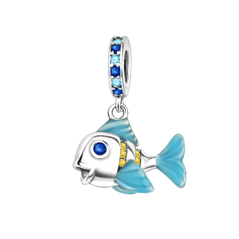 Pangama Jewelry Ocean Blue Fish Charm