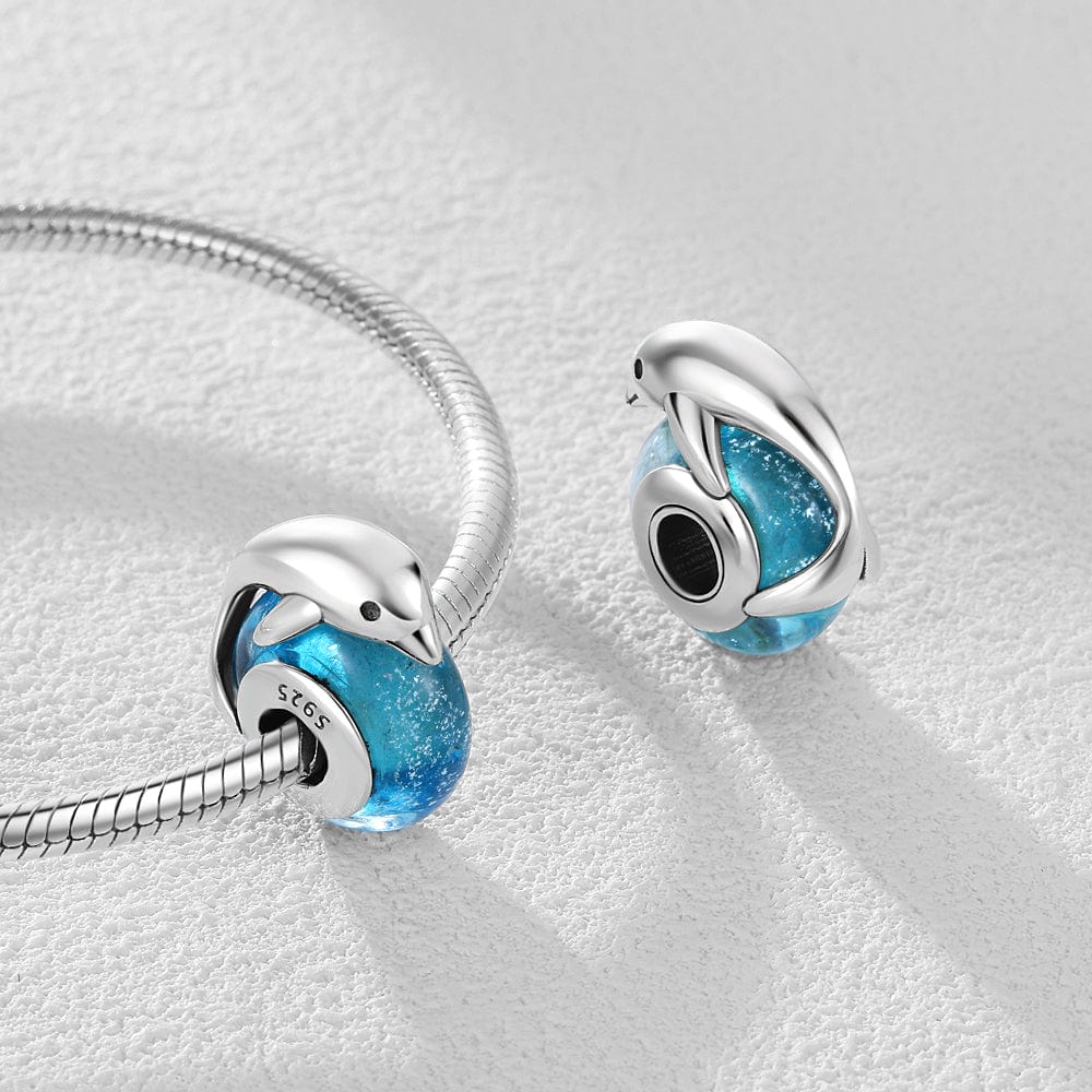 Pangama Jewelry Ocean Dolphin Embrace Blue Charm