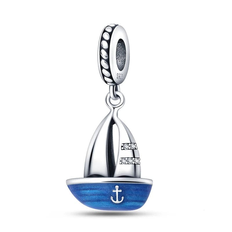 Pangama Jewelry Ocean Sail Boat Dangle Charm
