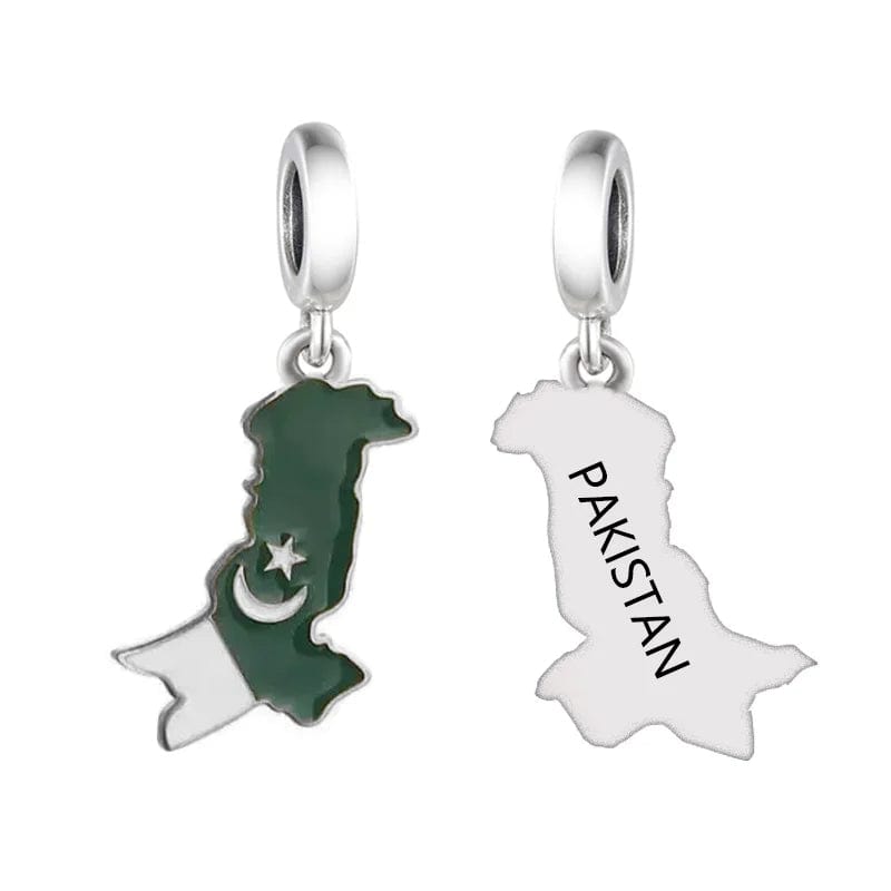 Pangama Jewelry Pakistan Map Dangle Charm