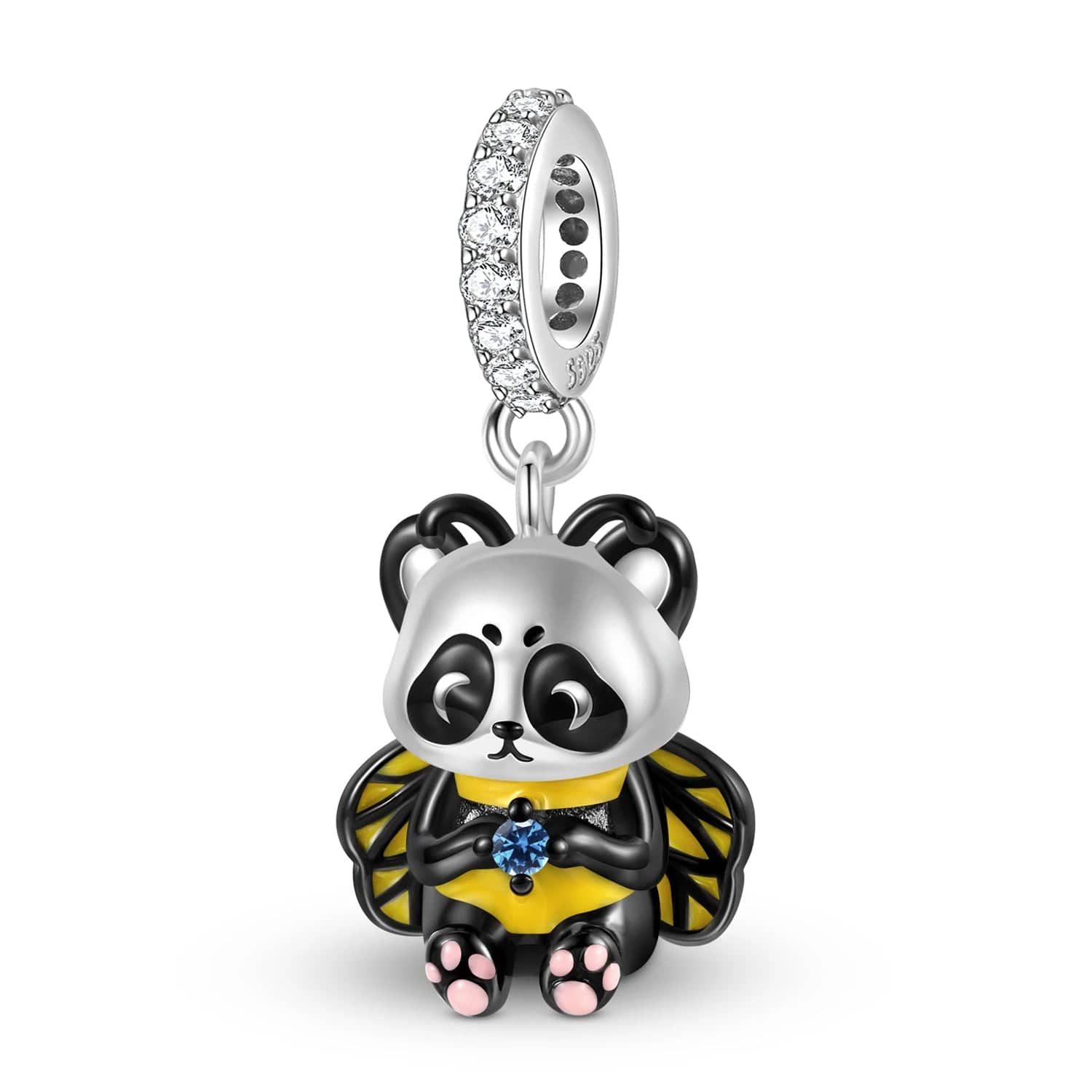 Pangama Jewelry Panda Bee Dangle Charm