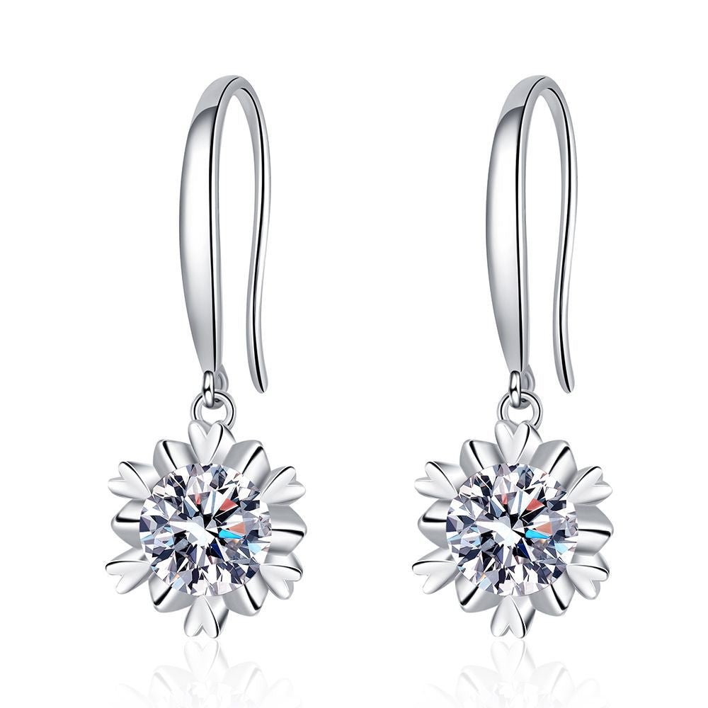 Pangama Jewelry Pangama Bloom Drop Moissanite Earrings