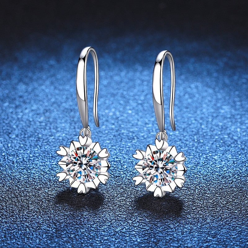 Pangama Jewelry Pangama Bloom Drop Moissanite Earrings