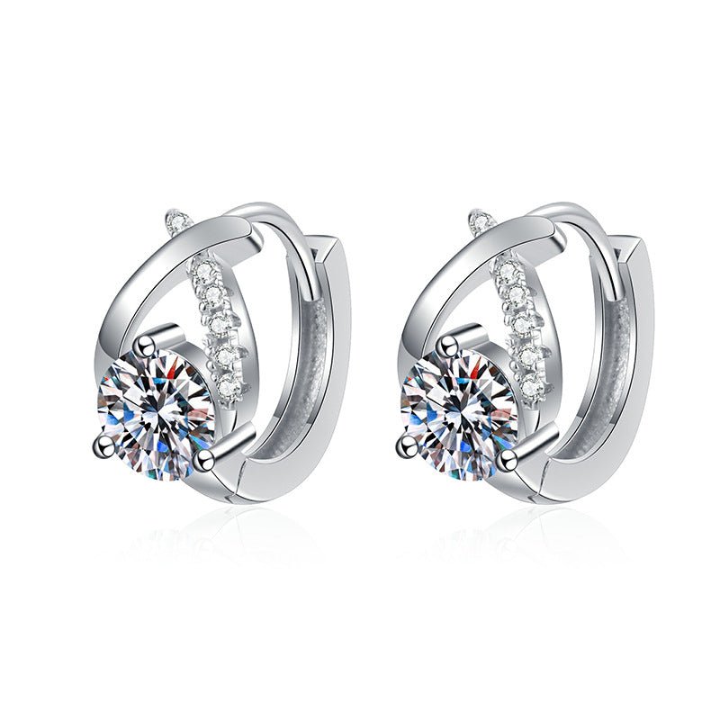 Pangama Jewelry Pangama Celestial Loop Moissanite Earrings