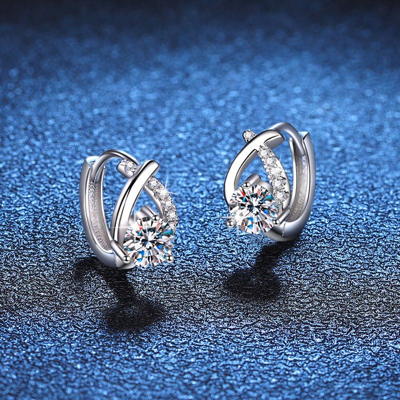 Pangama Jewelry Pangama Celestial Loop Moissanite Earrings