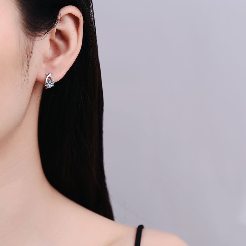 Pangama Jewelry Pangama Celestial Loop Moissanite Earrings