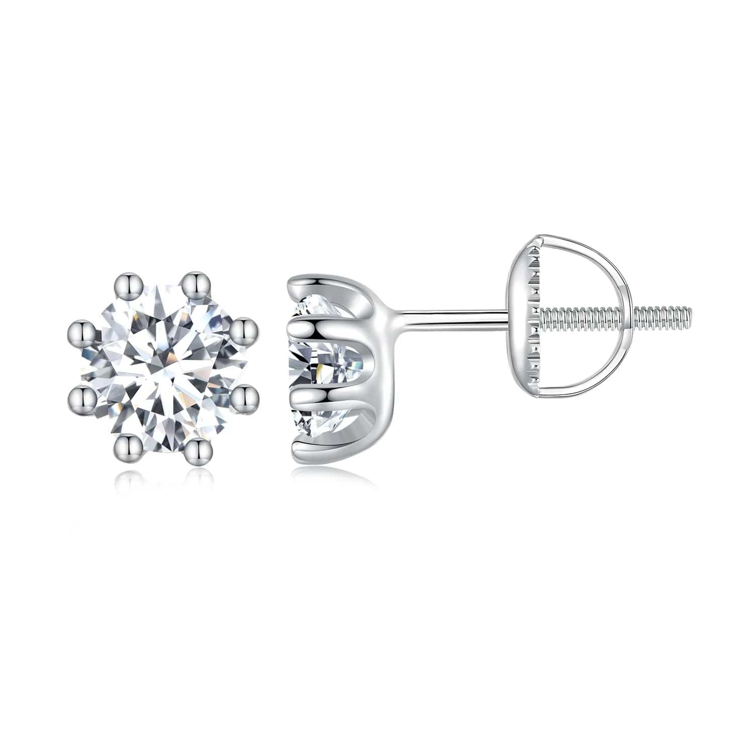 Pangama Jewelry Pangama Classic Moissanite Stud Earrings