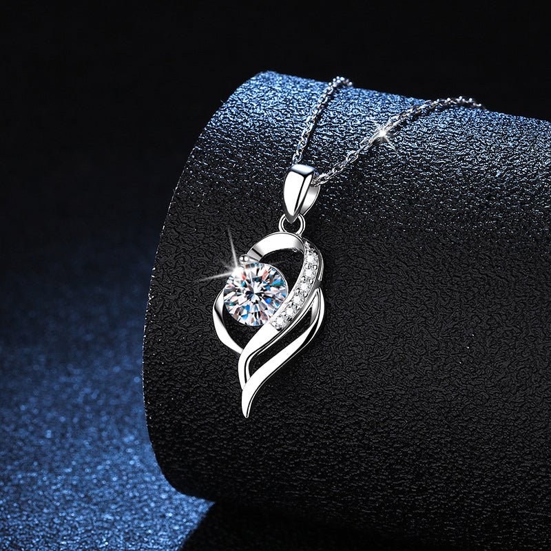 Pangama Jewelry Pangama Eternal Heart Moissanite Necklace