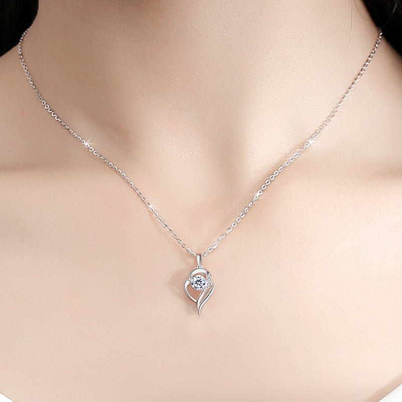 Pangama Jewelry Pangama Eternal Heart Moissanite Necklace
