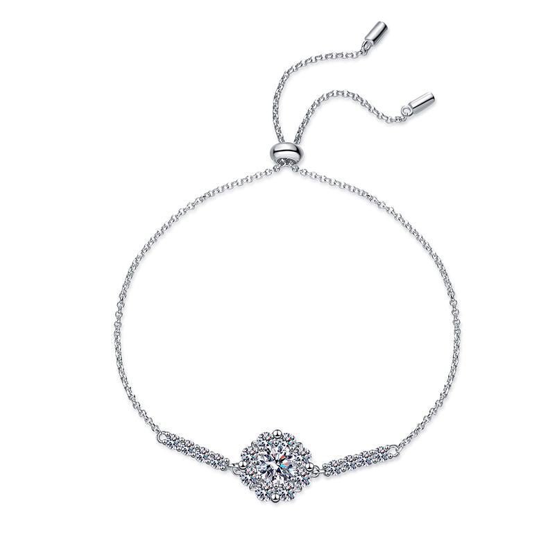 Pangama Jewelry Pangama Halo Glow Moissanite Bracelet