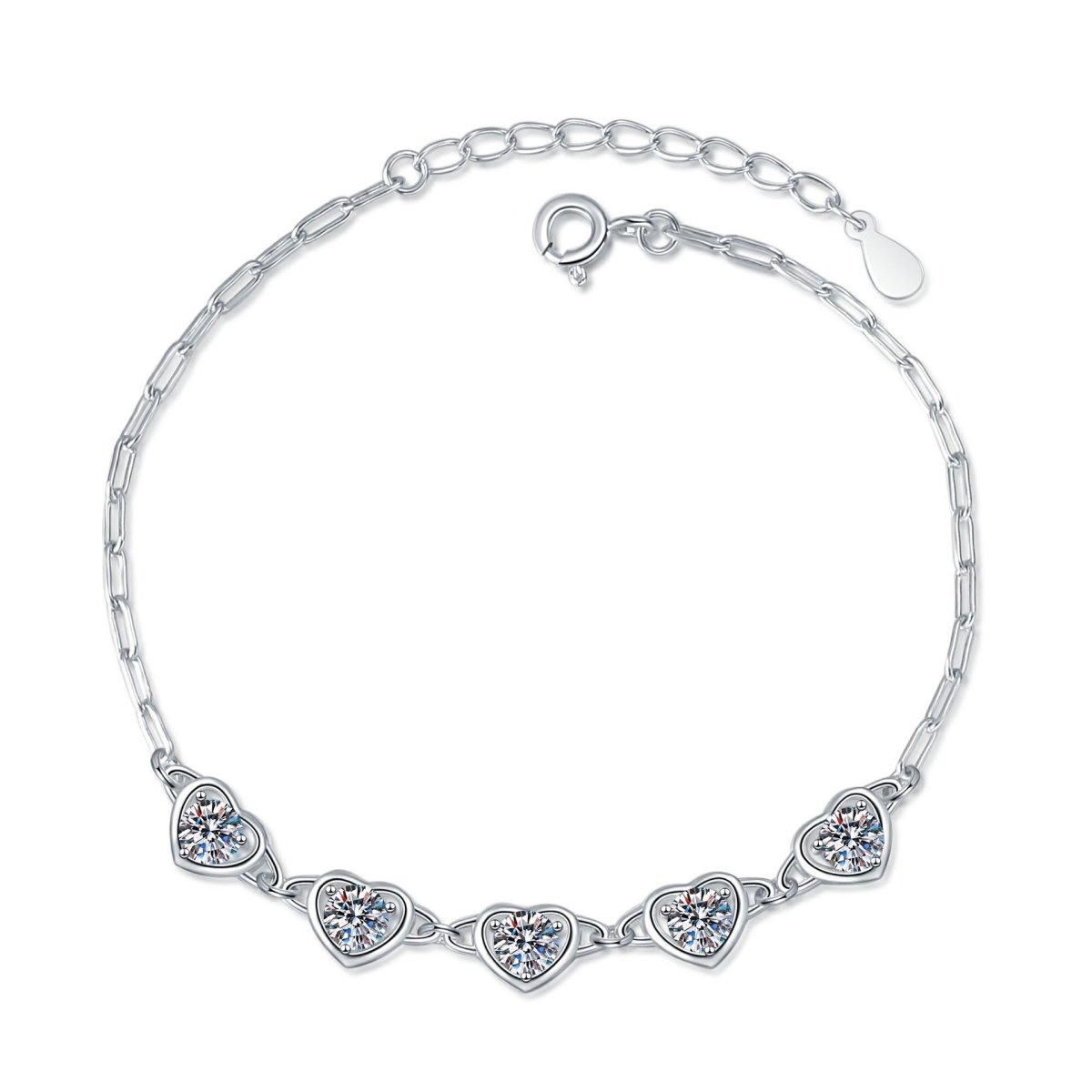 Pangama Jewelry Pangama Loving Hearts Moissanite Bracelet