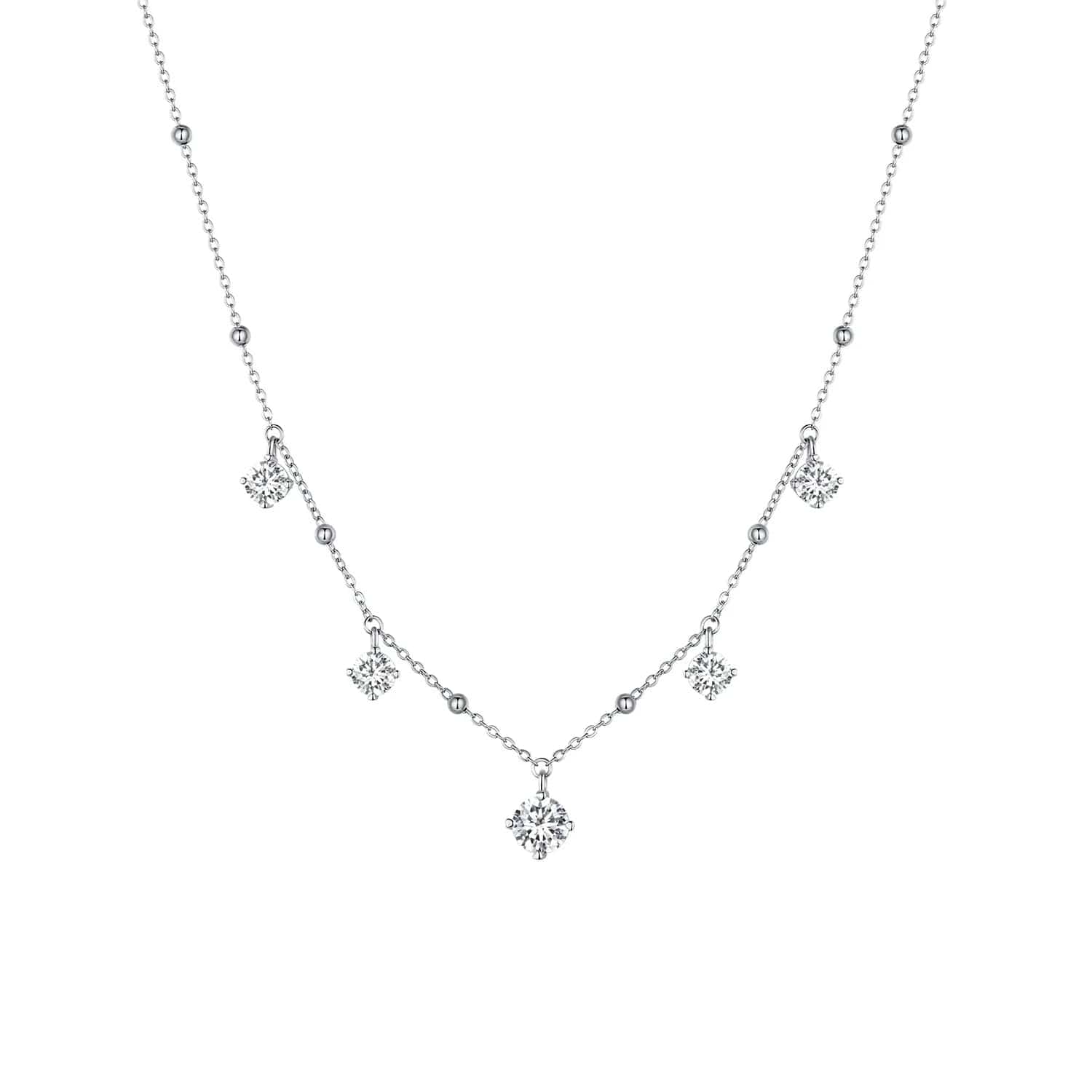 Pangama Jewelry Pangama Moissanite Drop Necklace