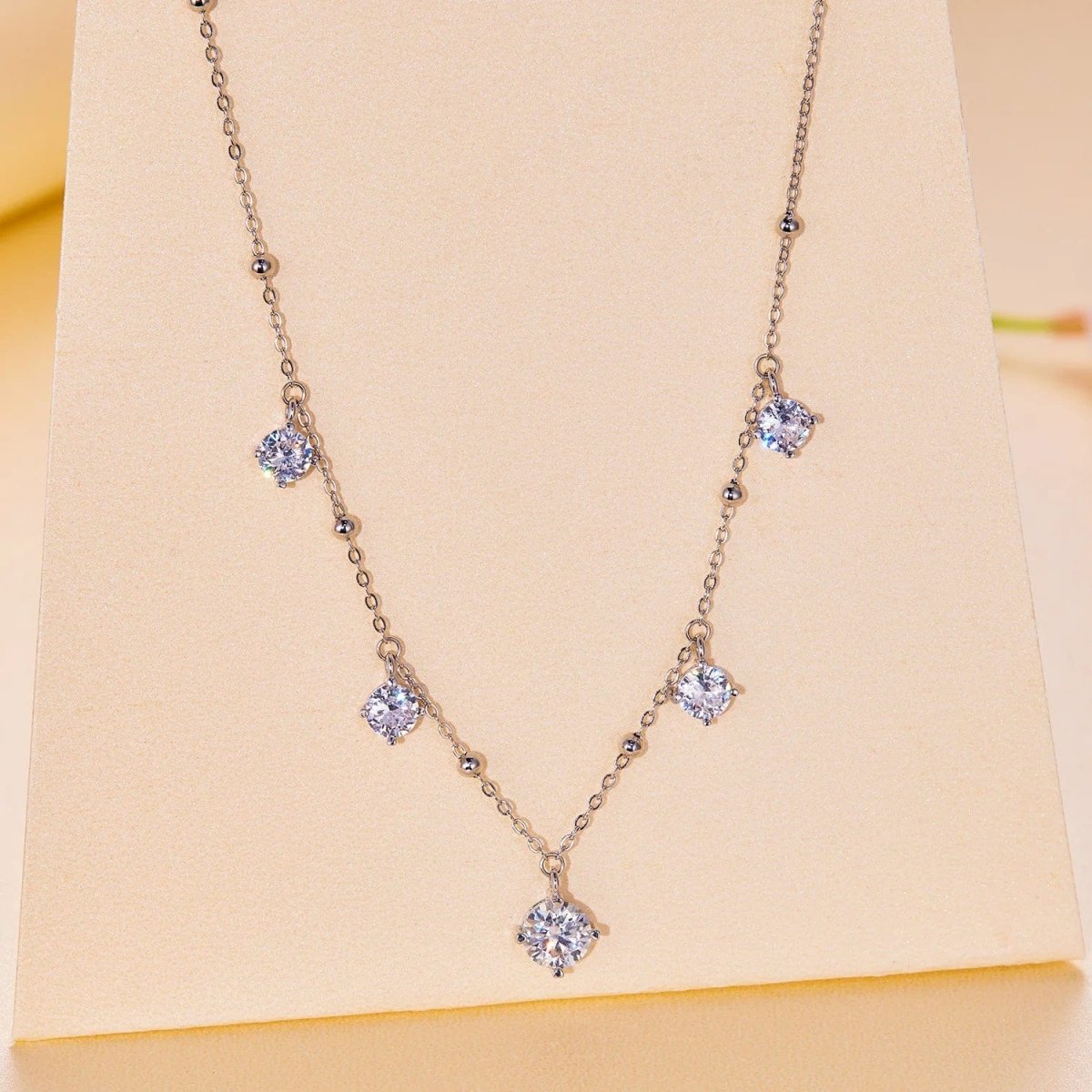 Pangama Jewelry Pangama Moissanite Drop Necklace