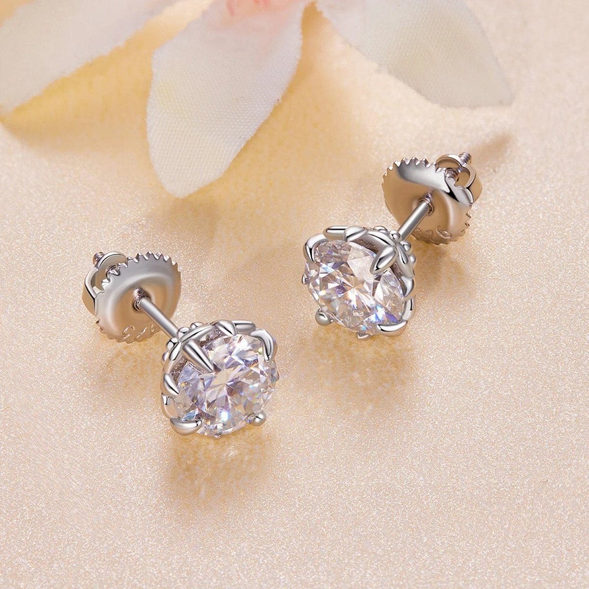 Pangama Jewelry Pangama Moissanite Stud Earrings